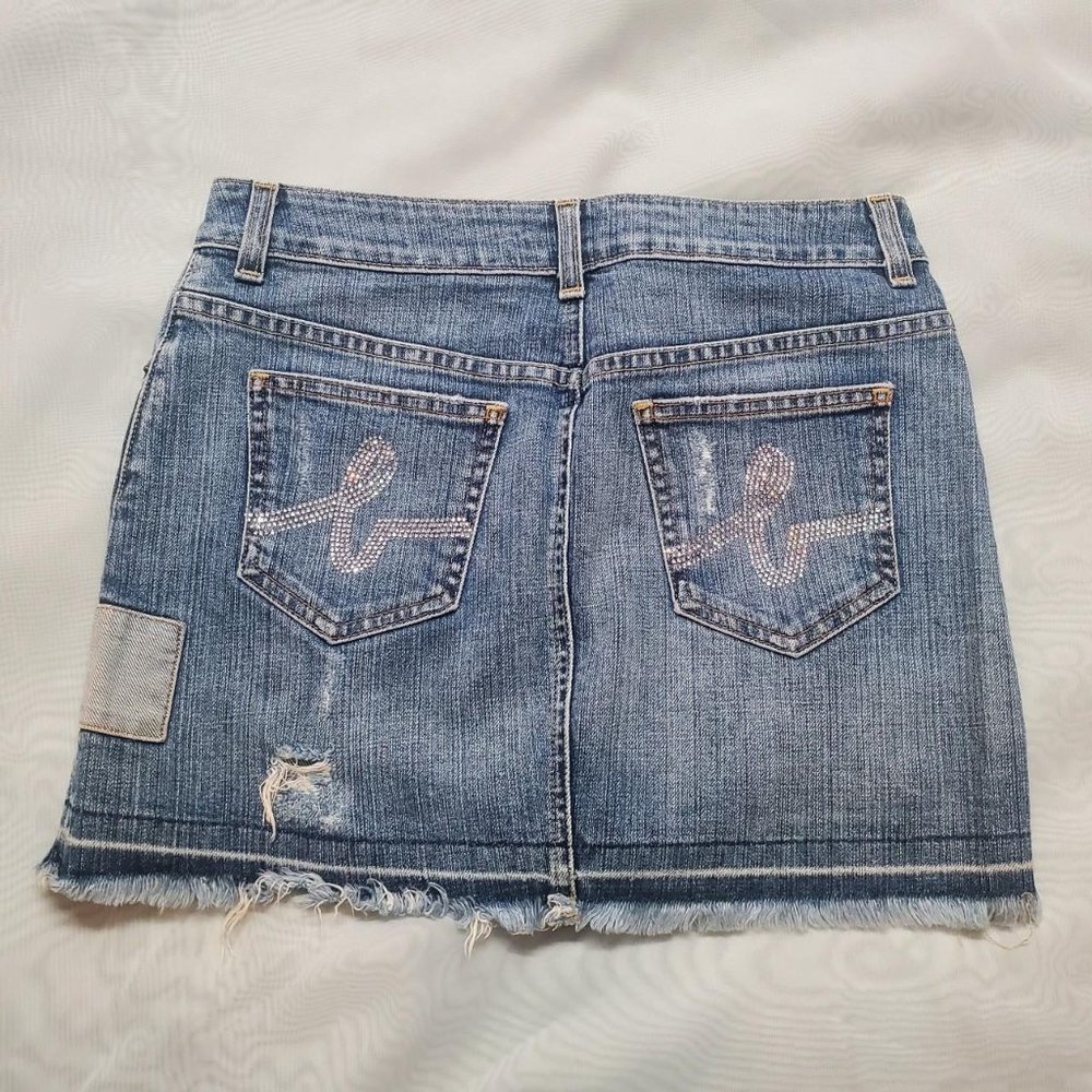 Vintage bebe Denim Mini Skirt - Picture 1 of 4